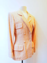 Charger l'image dans la galerie, Veste en tweed rose poudré