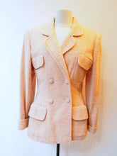 Charger l'image dans la galerie, Veste en tweed rose poudré