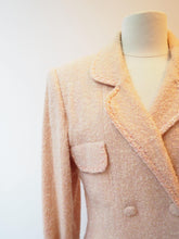 Charger l'image dans la galerie, Veste en tweed rose poudré